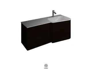 BB MI-Waschtisch inkl. WTU (SFUG122) Badu, 510x1220x492 – Bild 2