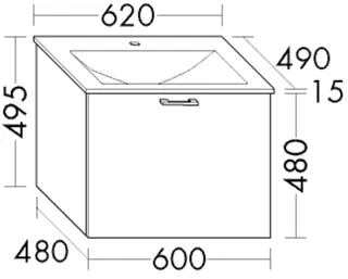 BB Glas-WT inkl. WTU (SHAM062) Sys30, 490x620x495, PG3