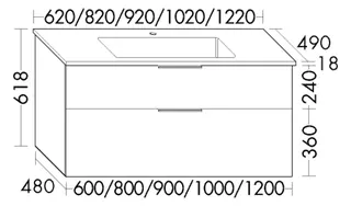 BB Mi-WT inkl. WTU (SHCB082) Eqio, 490x820x618