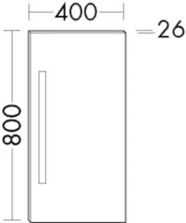 BB Leuchtspiegel (SIEG040) Eqio, 26x400x800 – Bild 2