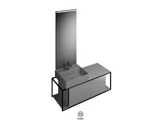 BB Badmöbelset (SFLF120), Breite 1200 mm Junit, 500x1200x1755 – Bild 3