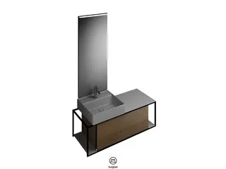 BB Badmöbelset (SFLF120), Breite 1200 mm Junit, 500x1200x1755 – Bild 4