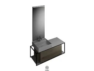 BB Badmöbelset (SFLF120), Breite 1200 mm Junit, 500x1200x1755 – Bild 5