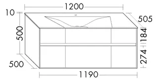 BB Migu-WT inkl. WTU (SGAE120) rc40Solitaire, 505x1200x510, PG2