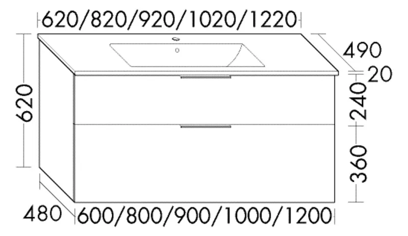BB Keramik-WT+WTU (SHBT062) Eqio, 490x620x620