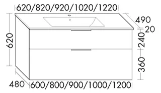 BB Keramik-WT+WTU (SHBT062) Eqio, 490x620x620