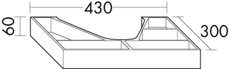 BB Inneneinteilung (ACGR030) Zubehör, 300x430x60