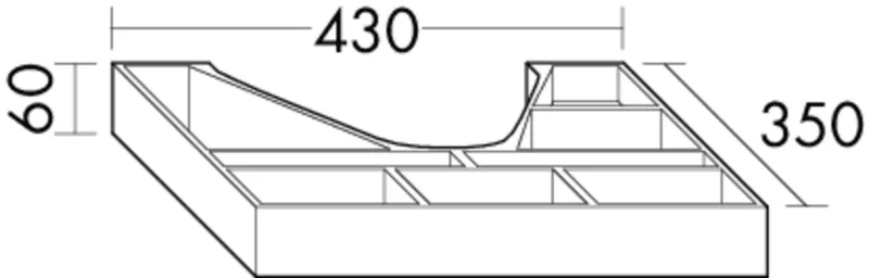 BB Inneneinteilung (ACGR035) Zubehör, 350x430x60