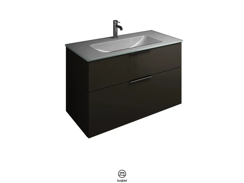BB Glas-Waschtisch inkl. WTU (SEYX102) Eqio, 490x1020x615