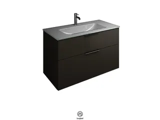 BB Glas-Waschtisch inkl. WTU (SEYX102) Eqio, 490x1020x615