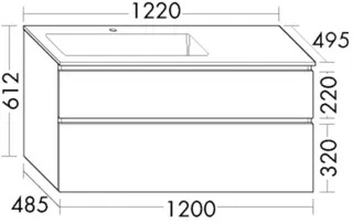 BB Mi-WT inkl. WTU (SGHX122) Lin20, 495x1220x612, PG2