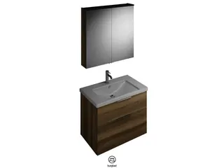 BB Badmöbelset (SFAN083), Breite 830 mm Eqio, bestehend aus SPS, Keramik-WT, WTU
