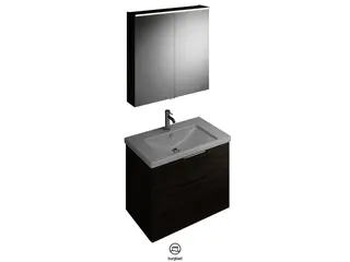 BB Badmöbelset (SFAN083), Breite 830 mm Eqio, bestehend aus SPS, Keramik-Waschtisch, WTU – Bild 4
