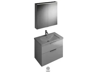 BB Badmöbelset (SFAN083), Breite 830 mm Eqio, bestehend aus SPS, Keramik-Waschtisch, WTU – Bild 5