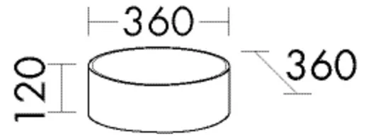 BB KE-Aufs.-Beck. (SGJQ036) Sys30, 360x360x120, Alpinweiss