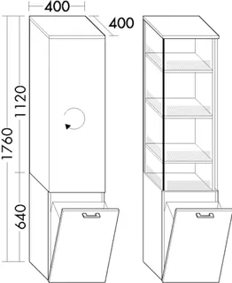 BB Hochschrank (HSZO040) Sys30, 400x400x1760, PG3