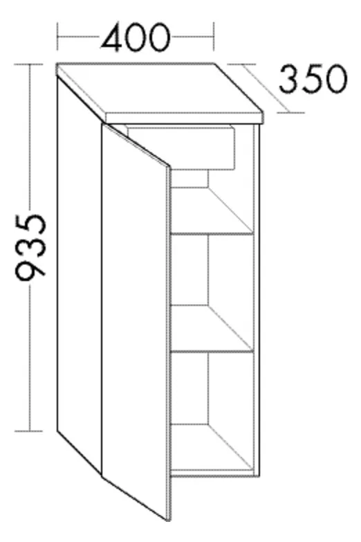 BB Halbh.Schrank (MHS484E) Sinea1.0, 350x400x935, PG1