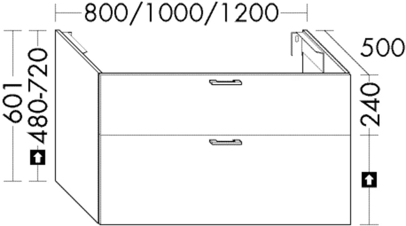 BB Waschtisch-Unterschr. (WYJD120) Sys30, 500x1200x601, PG3