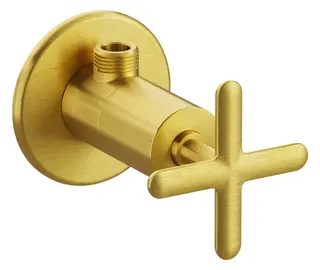 VT Eckventil Origin Classic Fertigmontageset Abgang G3/8" Gold gebü.