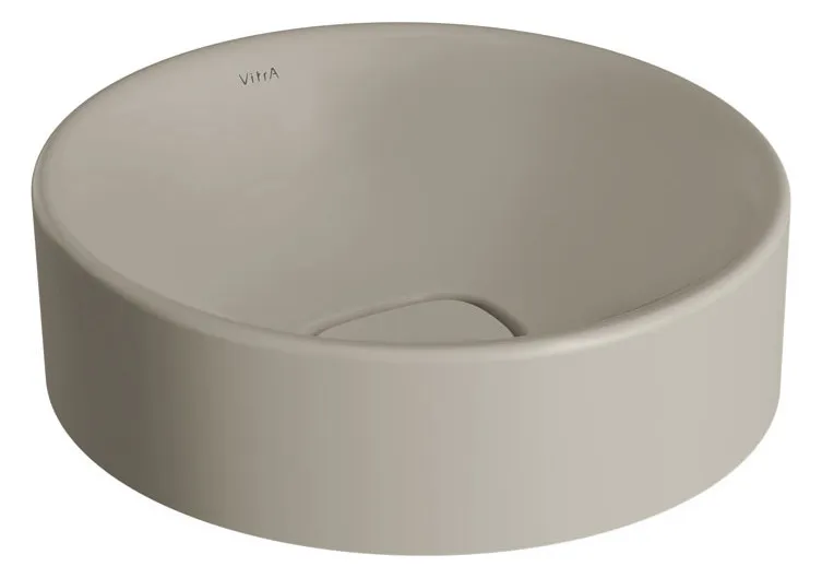 VitrA Aufsatzschale New Metropole d: 380 mm rund ohne Überlaufschlitz Taupe Matt