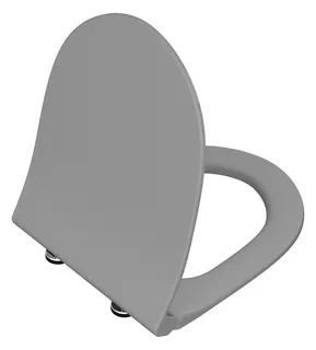 VitrA WC-Sitz Slim Sento Duroplast 2023 mit Absenkautomatik Steingrau Matt