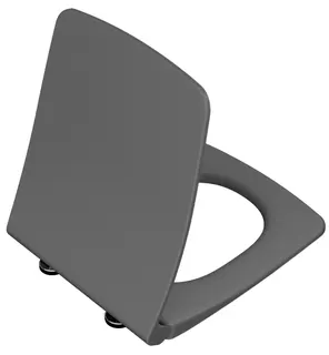 VitrA WC-Sitz Slim Metropole Duroplast 2023 mit Absenkautomatik Steingrau Matt