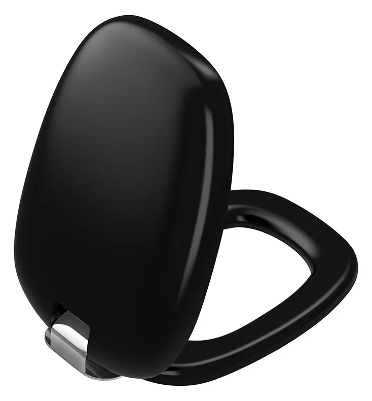 VitrA WC-Sitz Plural Duroplast Absenkautom. 2023 Scharnier: Chrom / Sitz: Schwarz Mt