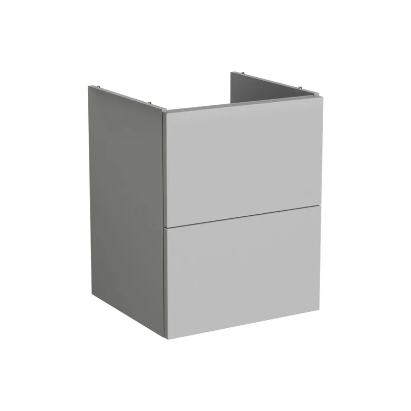 VitrA Waschtischunterschrank New Metropole Pure 480x445x600 2 Auszüge Hellgrau Matt