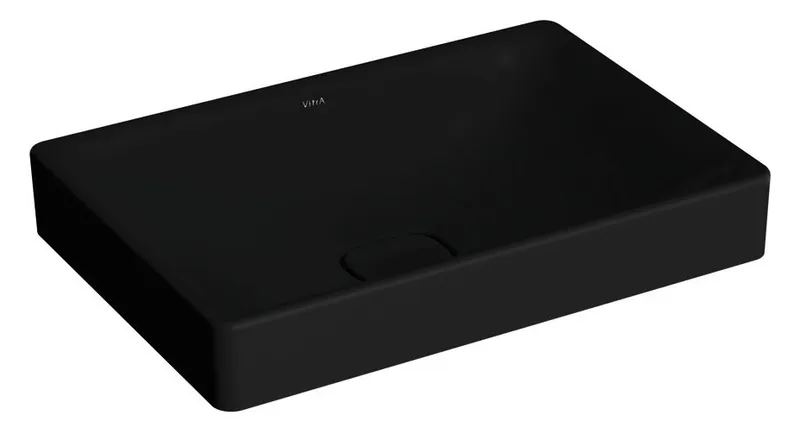 VitrA Aufsatzschale New Metropole 600x400mm rechteckig o. Überlaufschlitz Schwarz Mt