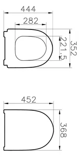 VitrA WC-Sitz Slim Wrap Sento Duroplast 2023 mit Absenkautomatik Edelweiß – Bild 2