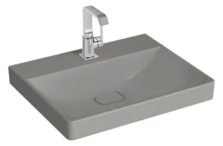 VitrA Waschtisch New Metropole 600 x 470 mm rechteckig o. Überlaufschlitz Steingrau