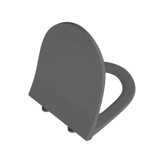VitrA WC-Sitz Slim Wrap Sento Duroplast 2023 mit Absenkautomatik Steingrau Matt