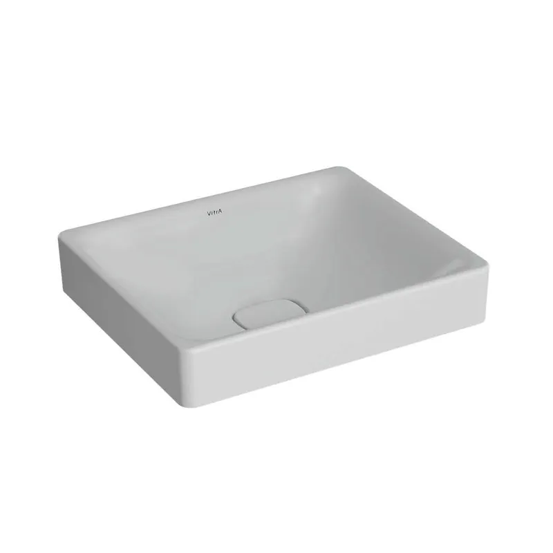 VitrA Aufsatzschale New Metropole 500x400mm rechteckig o. Überlaufschlitz Edelweiß