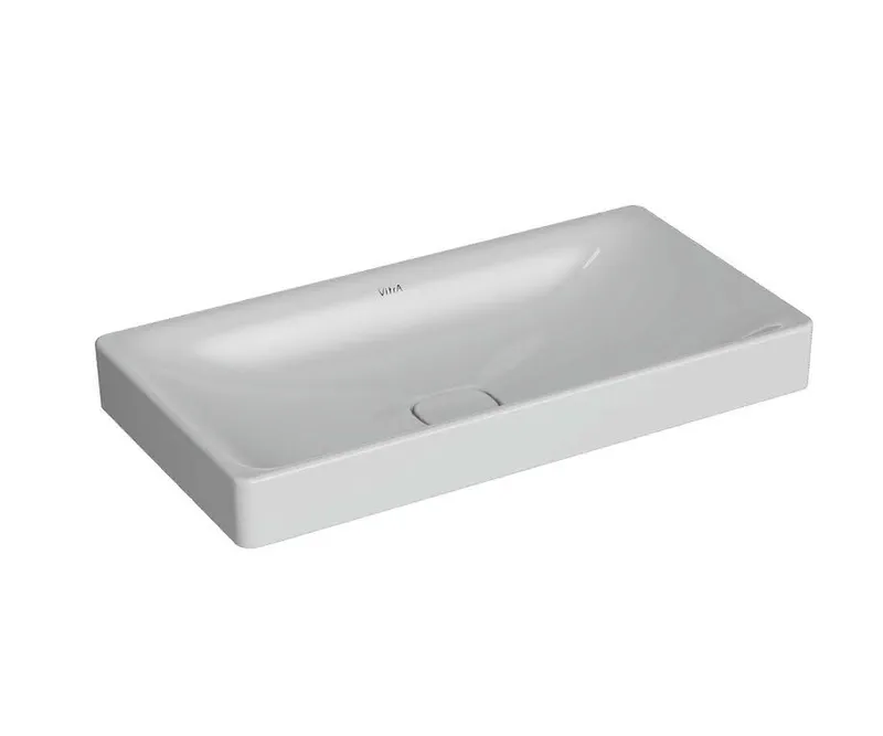 VitrA Aufsatzschale New Metropole 800x400mm rechteckig o. Überlaufschlitz Weiß HGL