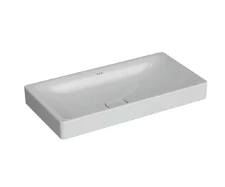 VitrA Aufsatzschale New Metropole 800x400mm rechteckig o. Überlaufschlitz Weiß HGL