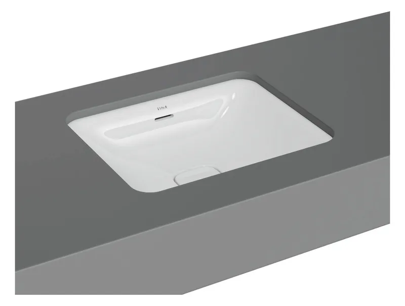 VitrA Unterbau-Waschtisch New Metropole 500 x 400mm rechteckig mit Überlauf Weiß Hochglanz