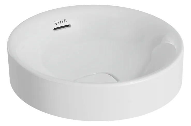 VitrA Aufsatzschale New Metropole d: 400 mm rund mit Überlaufschlitz Weiß Hochglanz