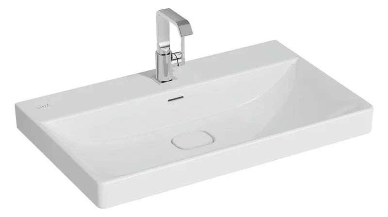 VitrA Waschtisch New Metropole 800 x 470 mm rechteckig Überlaufschlitz Weiß Hochgla.