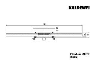 Kaldewei DA FlowLine Zero 2402, 1500mm edelstahl gebürstet – Bild 3
