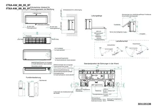 DAIKIN R-32 Wandgerät FTXA_CB Typ: 25 Stylish Farbe: Schwarz inkl. IR-FB – Bild 2