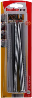 Langschaftdübel SXRL 10x160 T K NV Paket mit 4 Stück, mit Senkkopfschraube – Bild 2