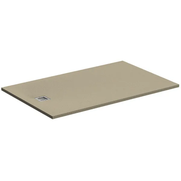 Ideal Standard Rechteck-Brausewanne Ultra Flat S, 1600x1000x30mm, Sandstein