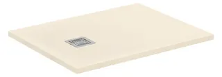IS Rechteck-Brausewanne Ultra Flat S + 900x700mm Abl.25cm Mitte/Seite Sand