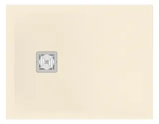 Ideal Standard Rechteck-Brausewanne Ultra Flat S + 900x700mm Abl.25cm Mitte/Seite Sand – Bild 2