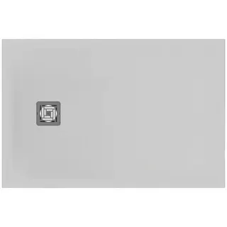 Ideal Standard Rechteck-Brausewanne Ultra Flat S + 1200x800mm Abl.25cm Mitte/Seite Weiß – Bild 2