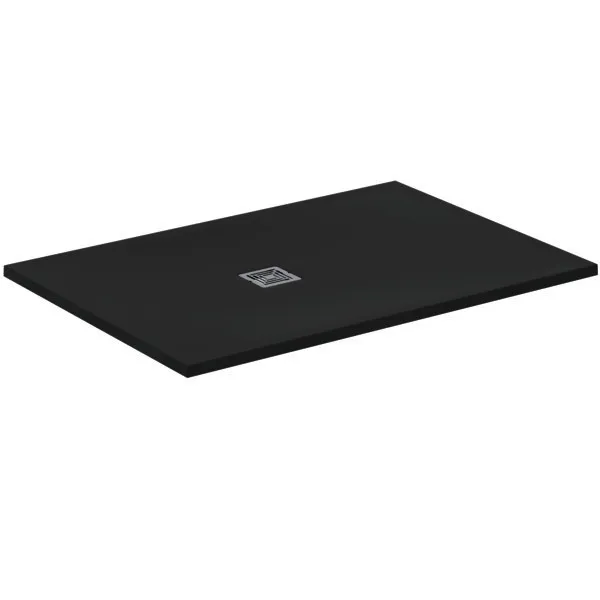 Ideal Standard Rechteck-Brausewanne Ultra Flat S + 1300x900mm Quarzgrau