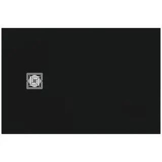 Ideal Standard Rechteck-Brausewanne Ultra Flat S + 1200x800mm Abl.25cm Mitte/Seite Grau – Bild 2