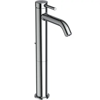 Ideal Standard Waschtisch-Armatur Ceraline Nuovo Ausld.135mm ver.Sockel m.Ablgarn. BlueStart Chrom – Bild 2