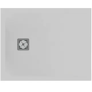 Ideal Standard Rechteck-Brausewanne Ultra Flat S + 1000x800mm Abl.25cm Mitte/Seite Weiß – Bild 2