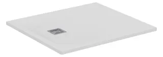 IS Rechteck-Brausewanne Ultra Flat S + 1000x900mm Abl.25cm Mitte/Seite Weiß